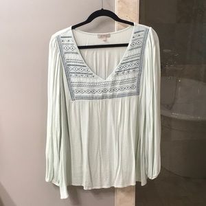 Wonderly Curvy embroidered top size 2X